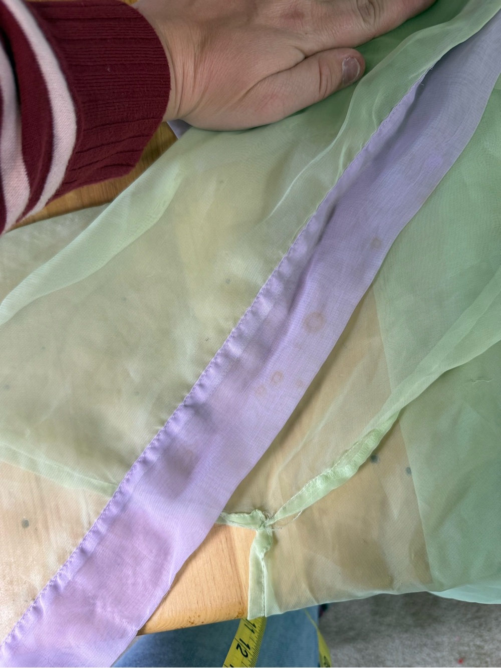 Vintage Victorias Secret Sheer Nighty & Robe Set Green Purple Lace Coquette Y2K - Picture 11 of 12